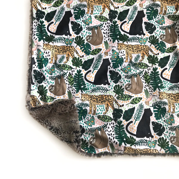 Lovey Blanket - Emerald Rainforest Animals